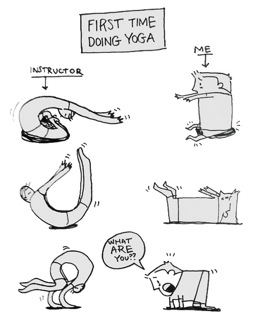 First time doing yoga