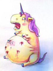 Pregnant unicorn