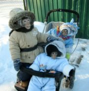 monkey’s family winter outing