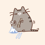 Pusheen the cat on cocaine