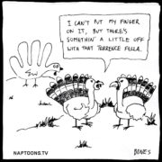 Hand drawn turkey trouble