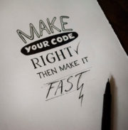 Make your code right, then make it fast