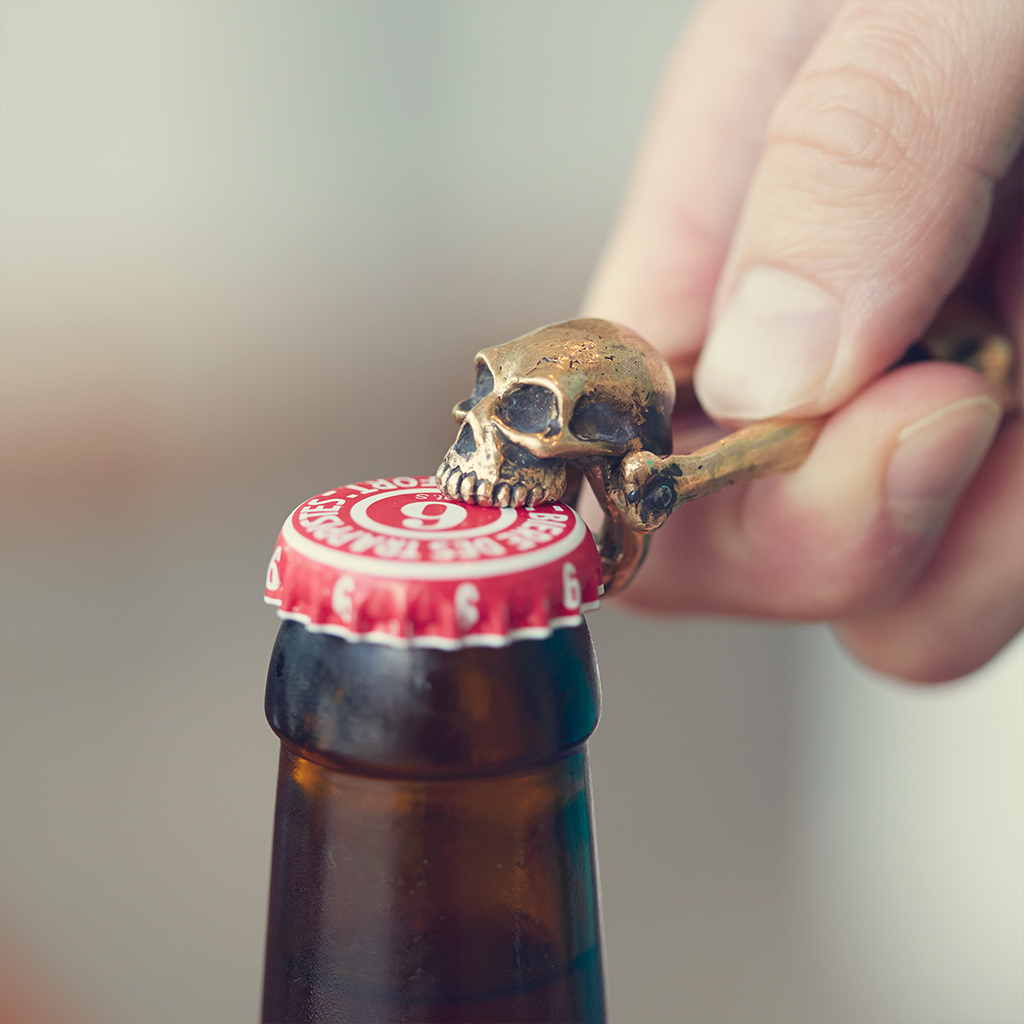 Skull bottle opener