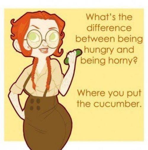 Difference between hungry and horny