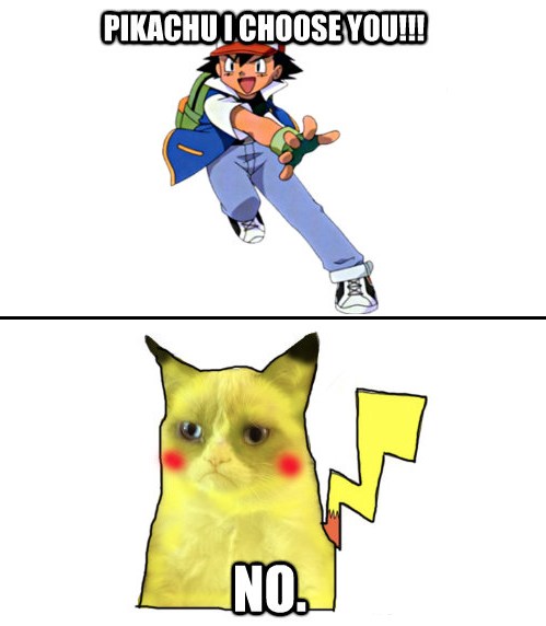 Grumpy Pikachu