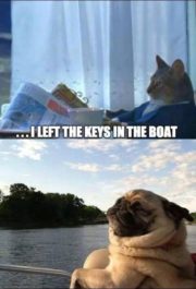 …I left the keys in the boat