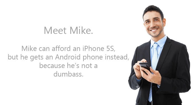 Mike chose an Android over an iPhone.