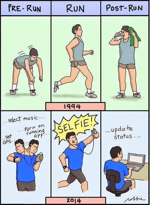 Runners then and now