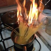 Spaghetti cooked by professional chef