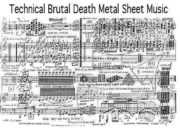 Technical brutal death metal sheet music