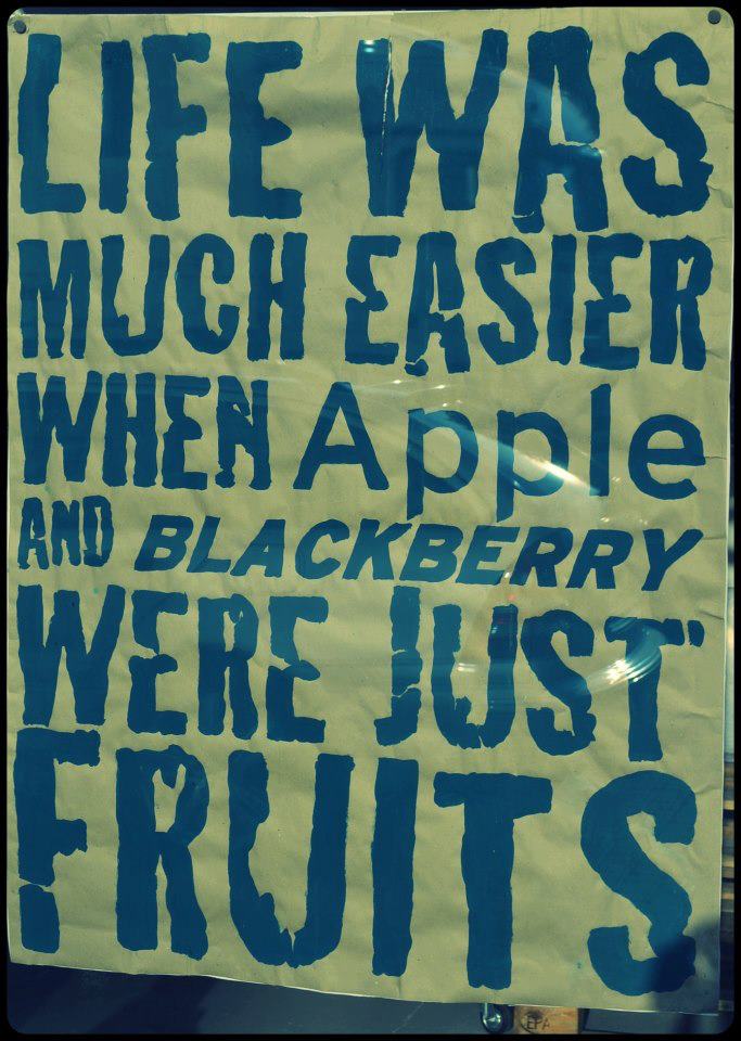 When apple and blackberry were just fruits