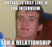 Dating is just like a job interview…