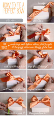 How to tie a perfect bow