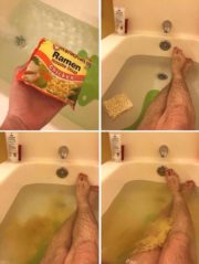 Ramen noodle bath