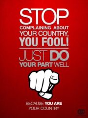 Stop complaining about your country!