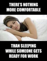 Nothing more comfortable