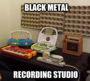 Black metal recording studio