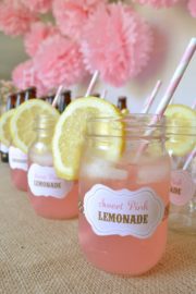 Sweet pink lemonade