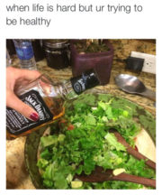 When life is hard ur trying to be healthy