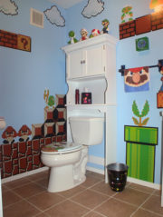 Video game bathroom