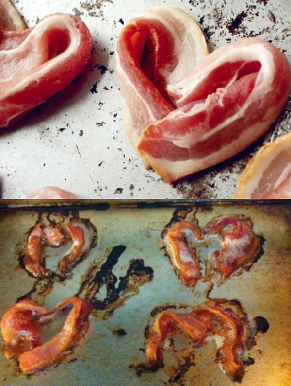 Bacon hearts