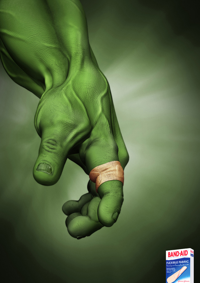 Bandaid for superheroe Hulk