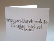 Bring on the Easter chocolate bunnies!
