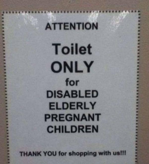 Disabled elderly pregnant children