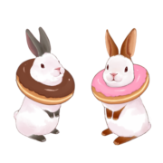 Easter bunny doughnuts
