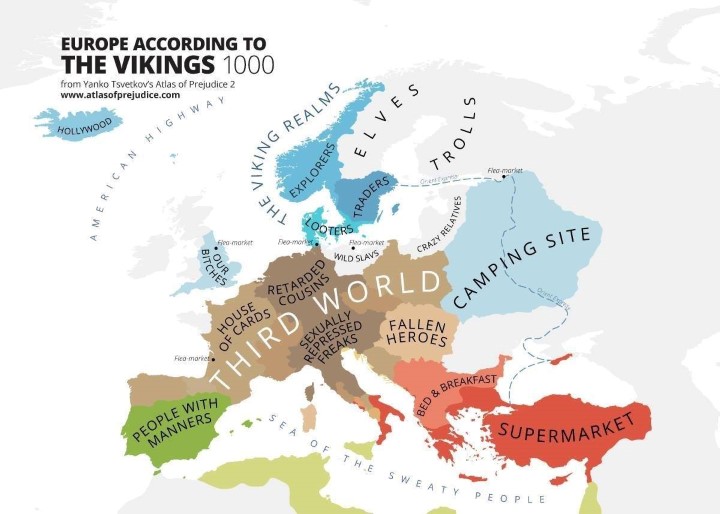 Europe According to the Vikings in 1000 AD