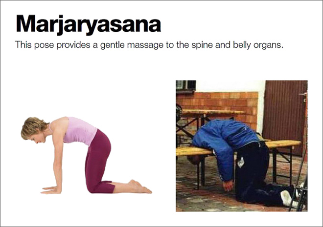 Marjaryasana yoga pose