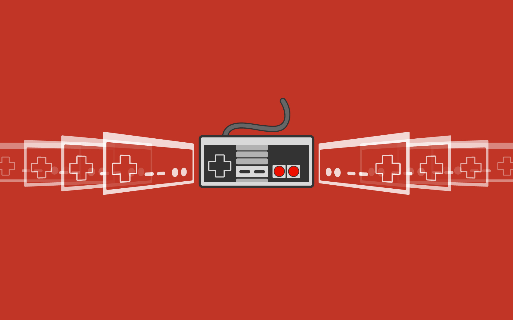 NES controller in red
