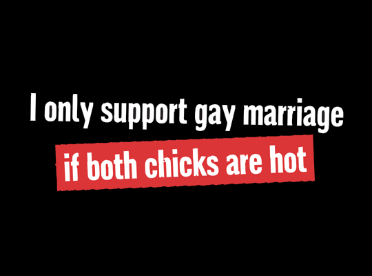 Support gay marriage