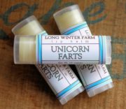 Unicorn farts lip balm