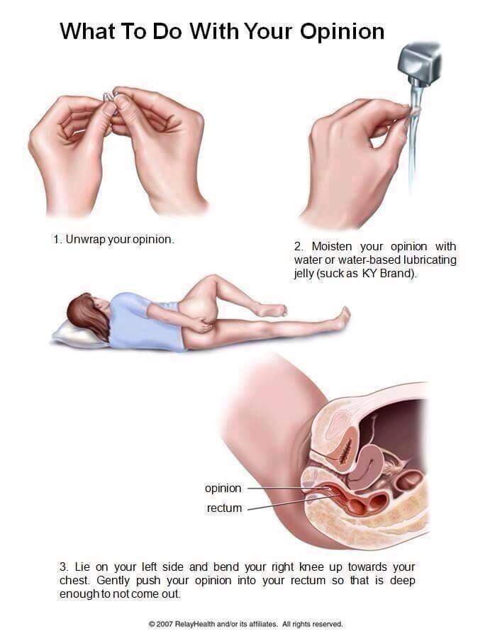 What to do with your opinion