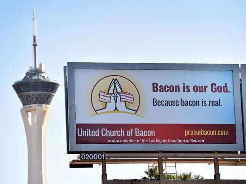 Bacon is our God. Because bacon is real.
