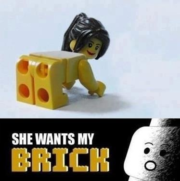 She want’s my brick!