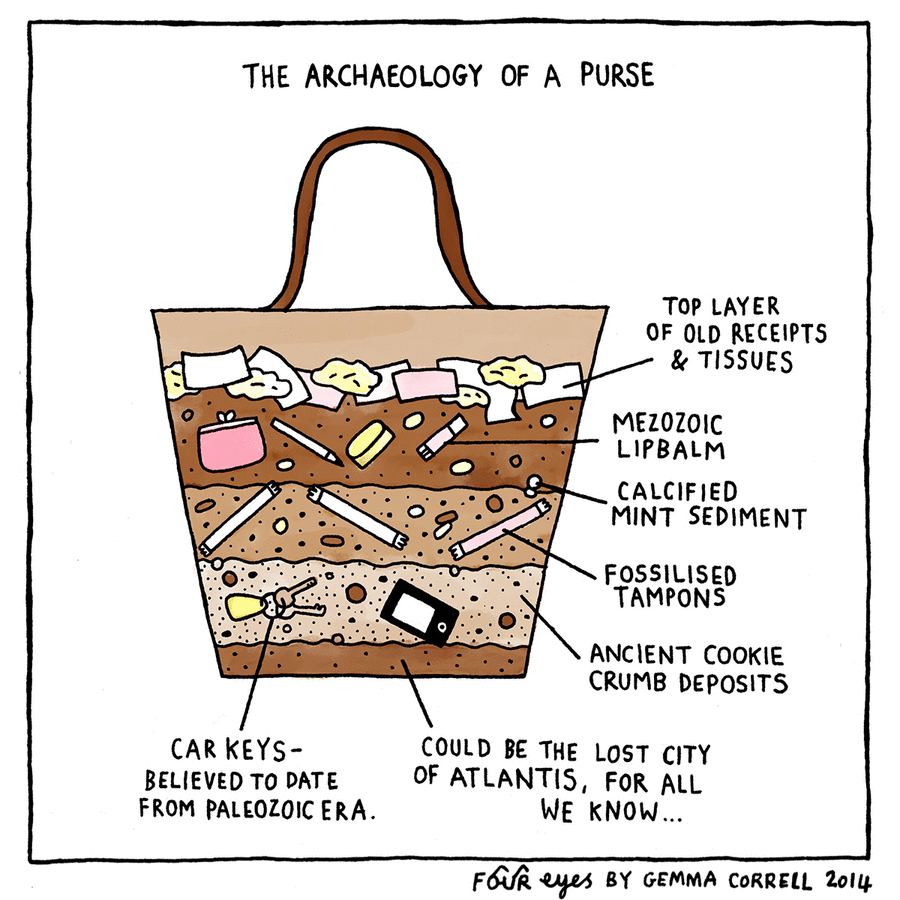 The archeology of a purse