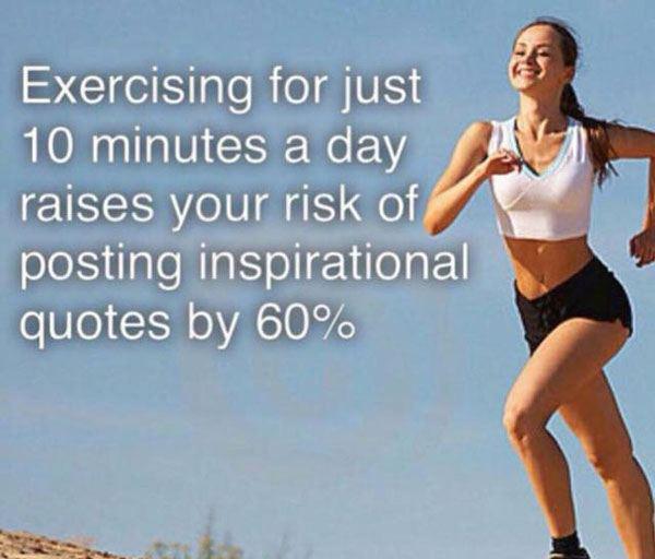 Exercising for just 10 minutes a day…