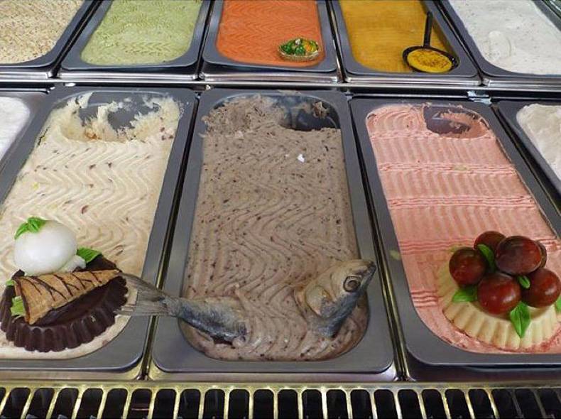 Fish ice cream