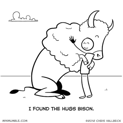 I found the hugs bison.
