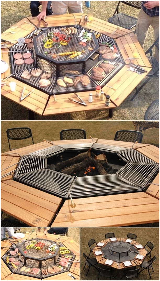 Awesome BBQ party outside table
