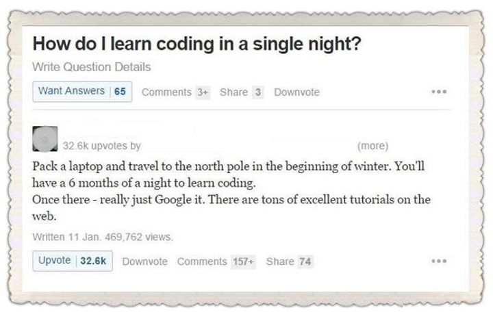 How do I learn coding in a single night?