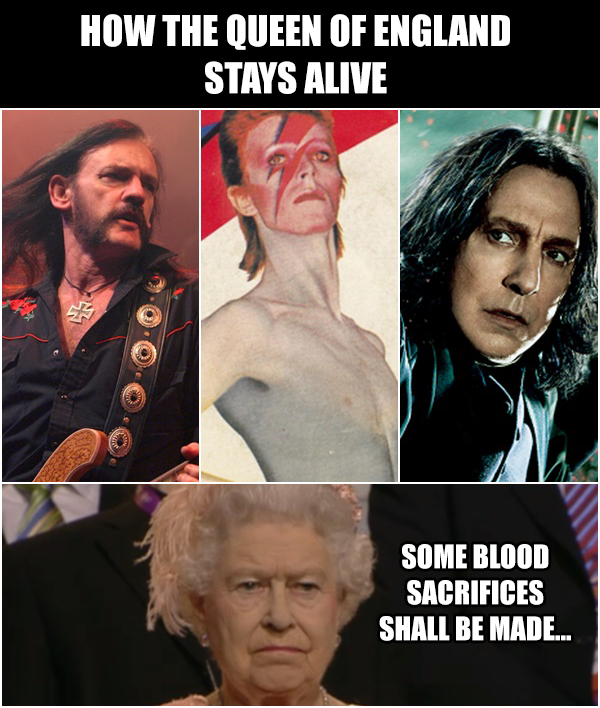 How the Queen of England stays alive?