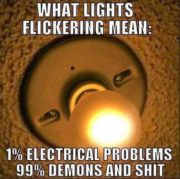 What light flickering mean