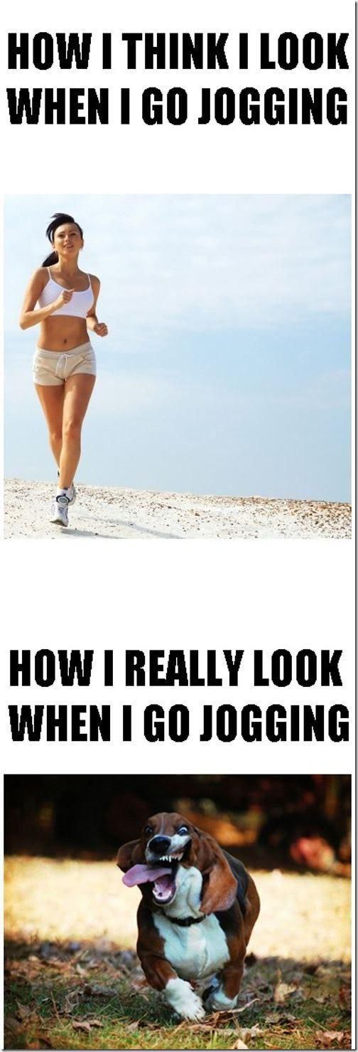 When I go jogging