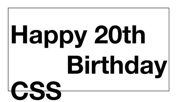 Happy 20th Birthday, CSS!