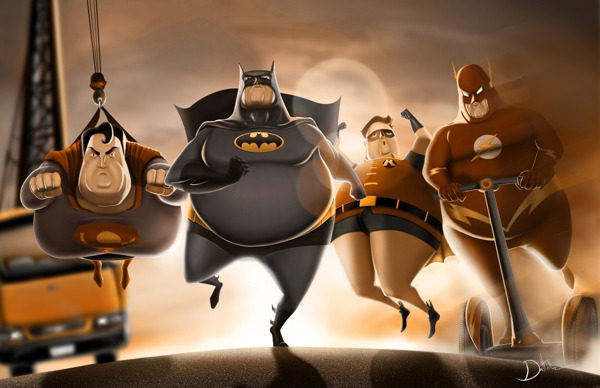 If superheroes were fat…
