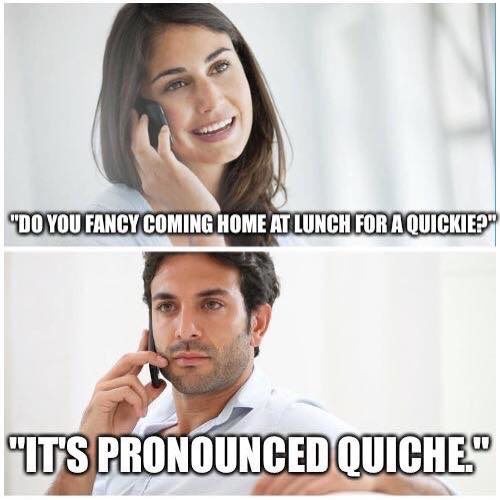 Do you fancy coming home at lunch for a quickie?