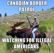 Canadian border patrol watching for illegal Americans